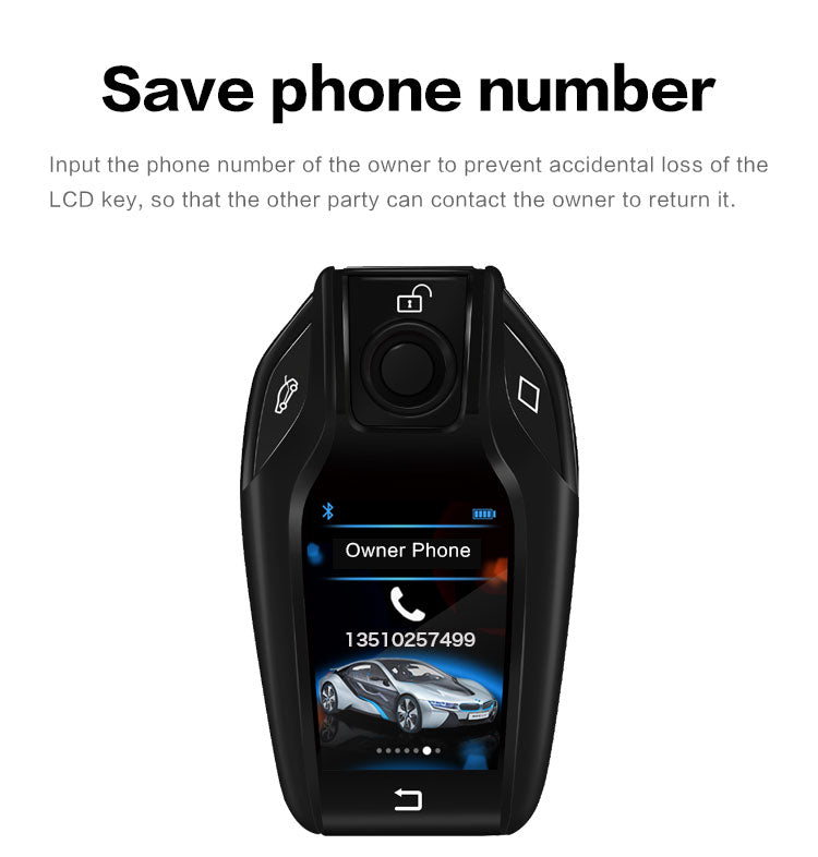 Cardot Modified Universal Smart LCD Key Original Manufacturer Car Key Working With Push Start Button Cars