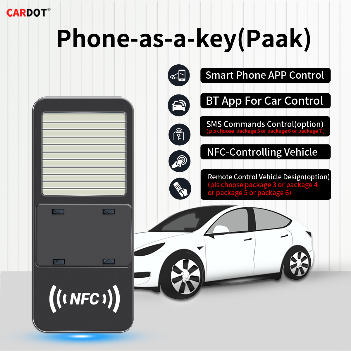 Cardot Universal Remote Digital Key Gps Tracking App Lock Unlock For All Push Button Start Cars