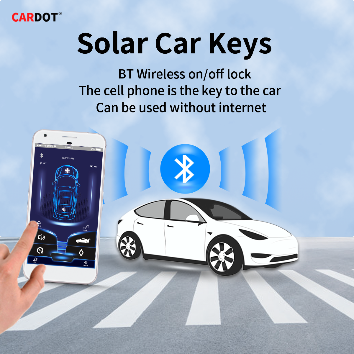 Cardot Universal Remote Digital Key Gps Tracking App Lock Unlock For All Push Button Start Cars