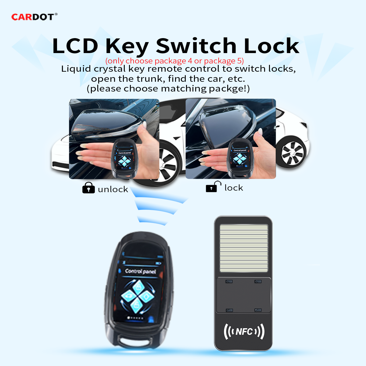 Cardot Modified Universal App Digital Car Key Working With Push Start Button Cars