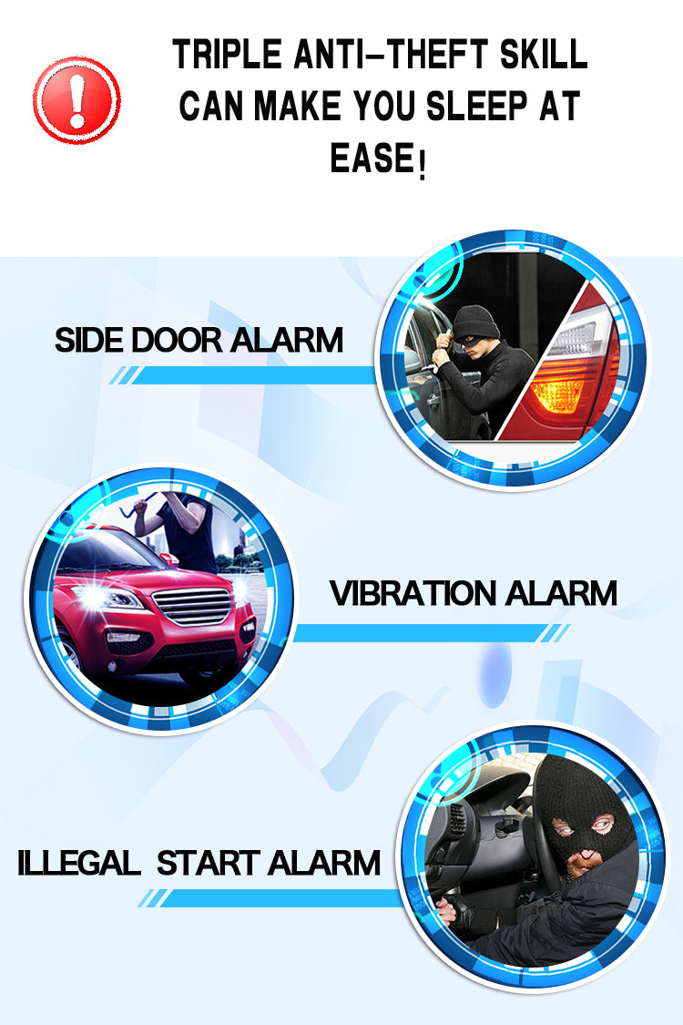 Cardot 4G  Small Phone APP Control Pke Push start Car Alarm System With Remote Engine start