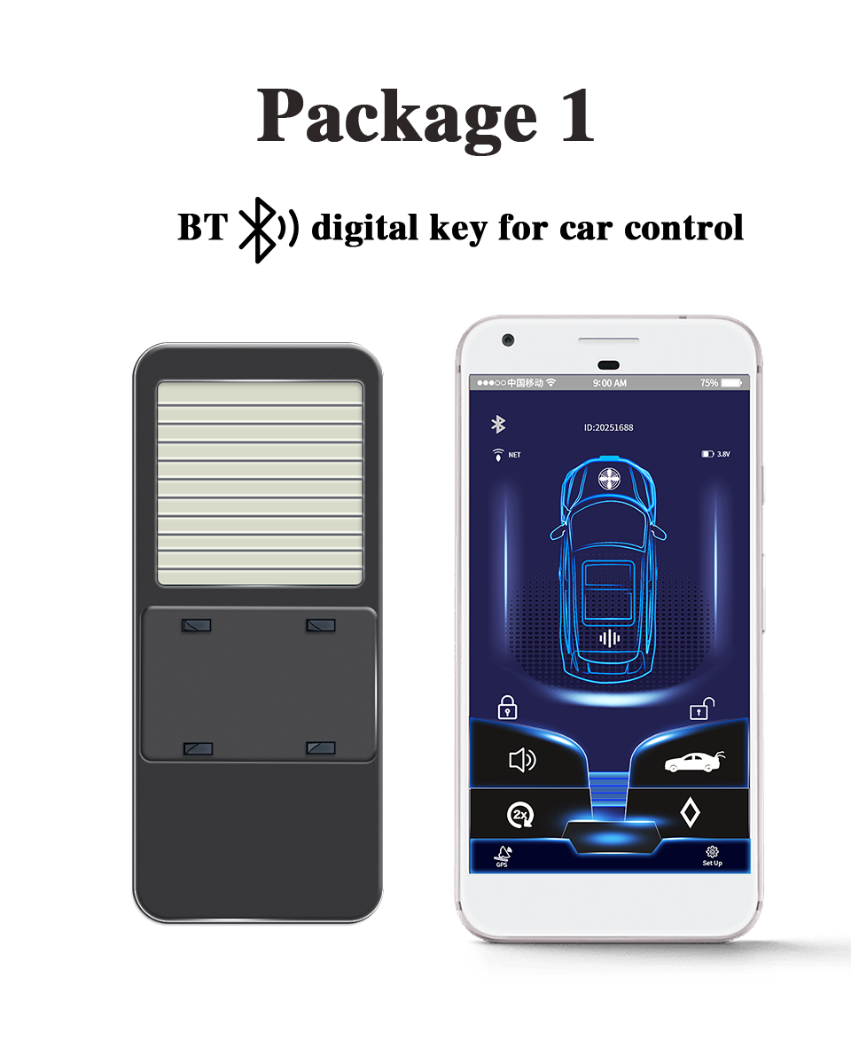 Cardot Modified Universal App Digital Car Key Working With Push Start Button Cars
