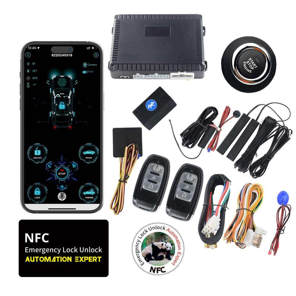 Cardot Cardot Smart BT Phone APP Control PKE Keyless Entry Engine Start Alarm ...