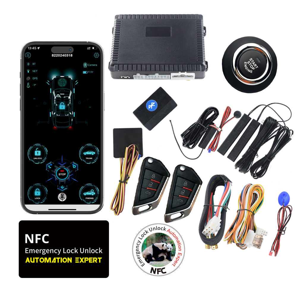 Cardot Smart BT Phone APP Control PKE Keyless Entry Engine Start Alarm ...