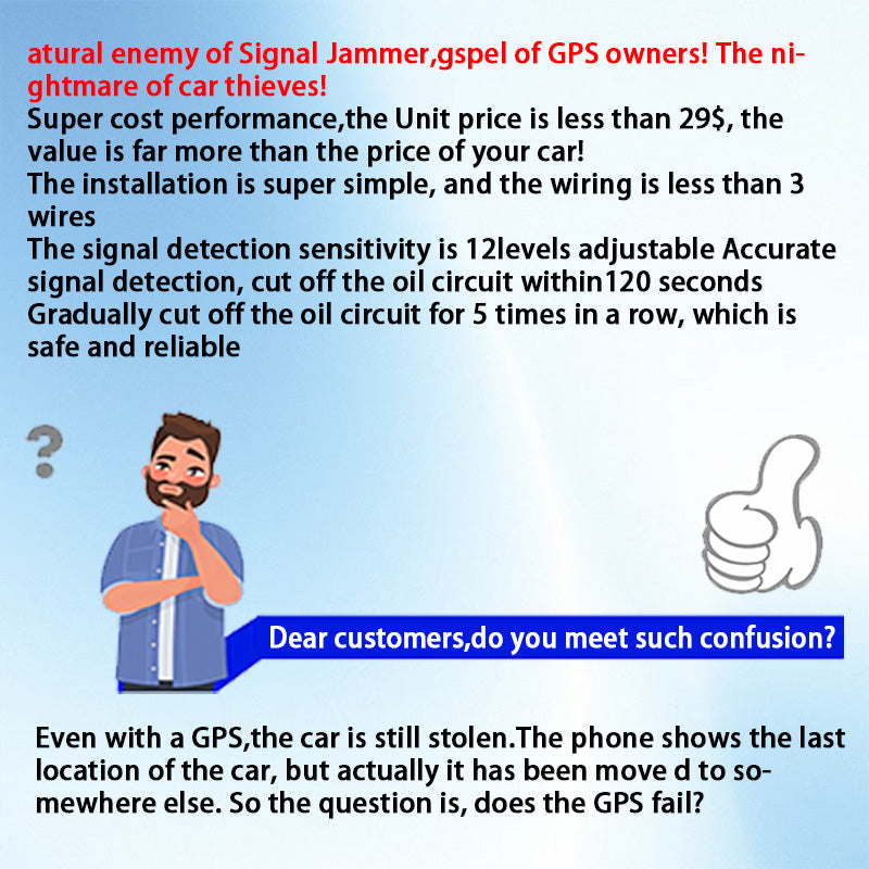 CARDOT GPS tracker  Security Anti-theft Device Natural enemy of Signal Jammer Working with 12v Car or 24v Truck original china manufacturer