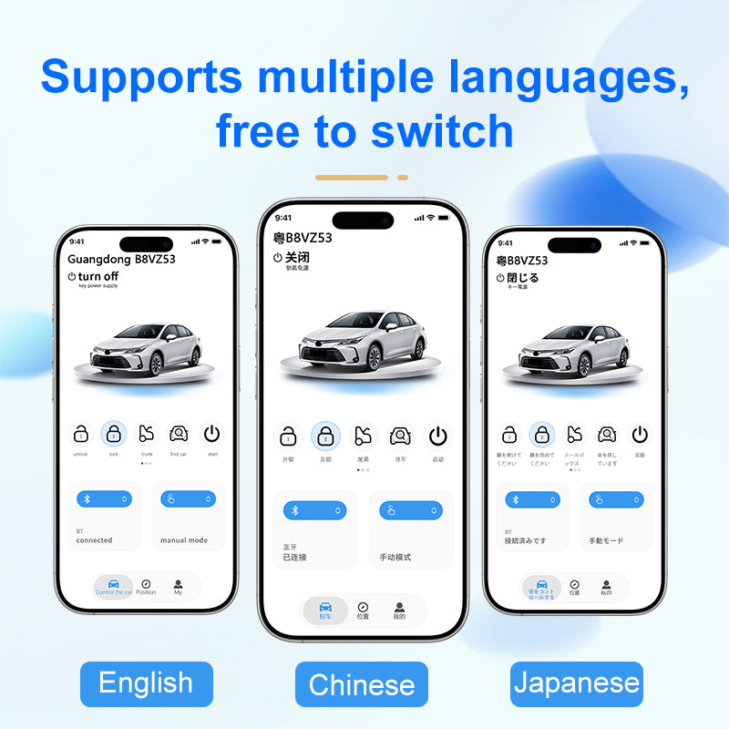 CARDOT BLE App Lock Unlock  Digital key Working With Push Start Button Cars