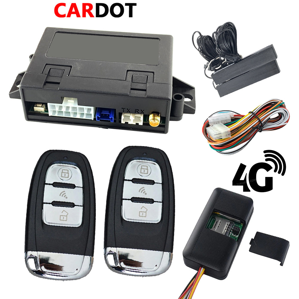 CARDOT 24v passive keyless entry system bt auto lock/unlock gps real time tracking