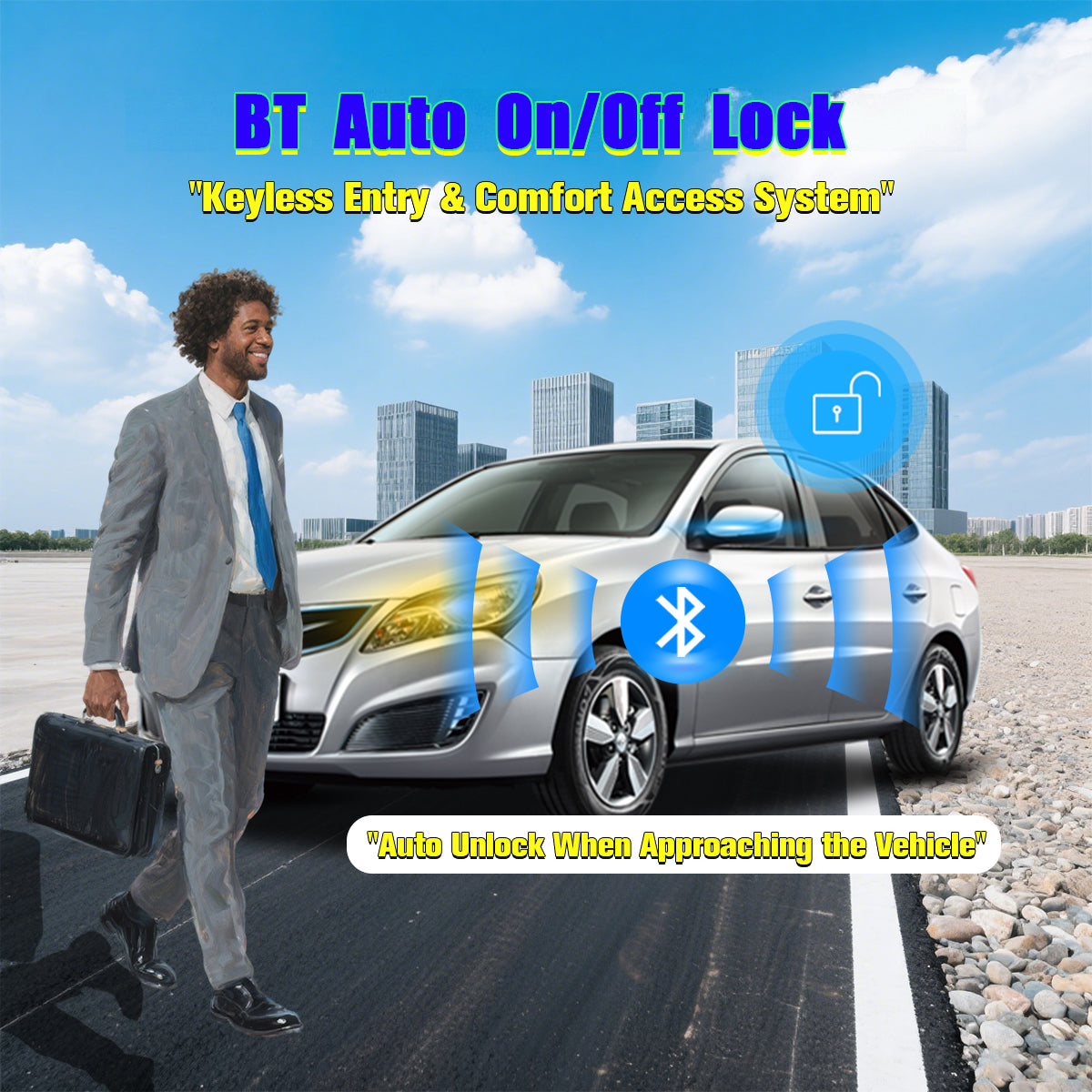 CARDOT BLE App Lock Unlock NFC Emergency Lock Unlock Digital key Working With Push Start Button Cars