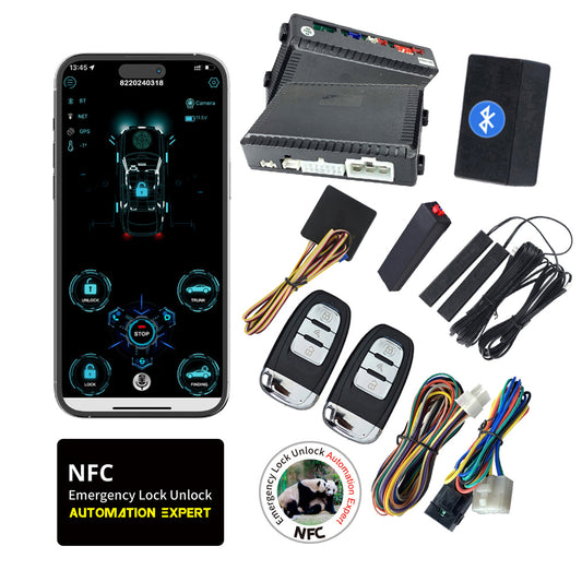CARDOT PKE Keyless Entry Car Alarms Start Stop Remote Start System Working With Factory Push Start Button Cars