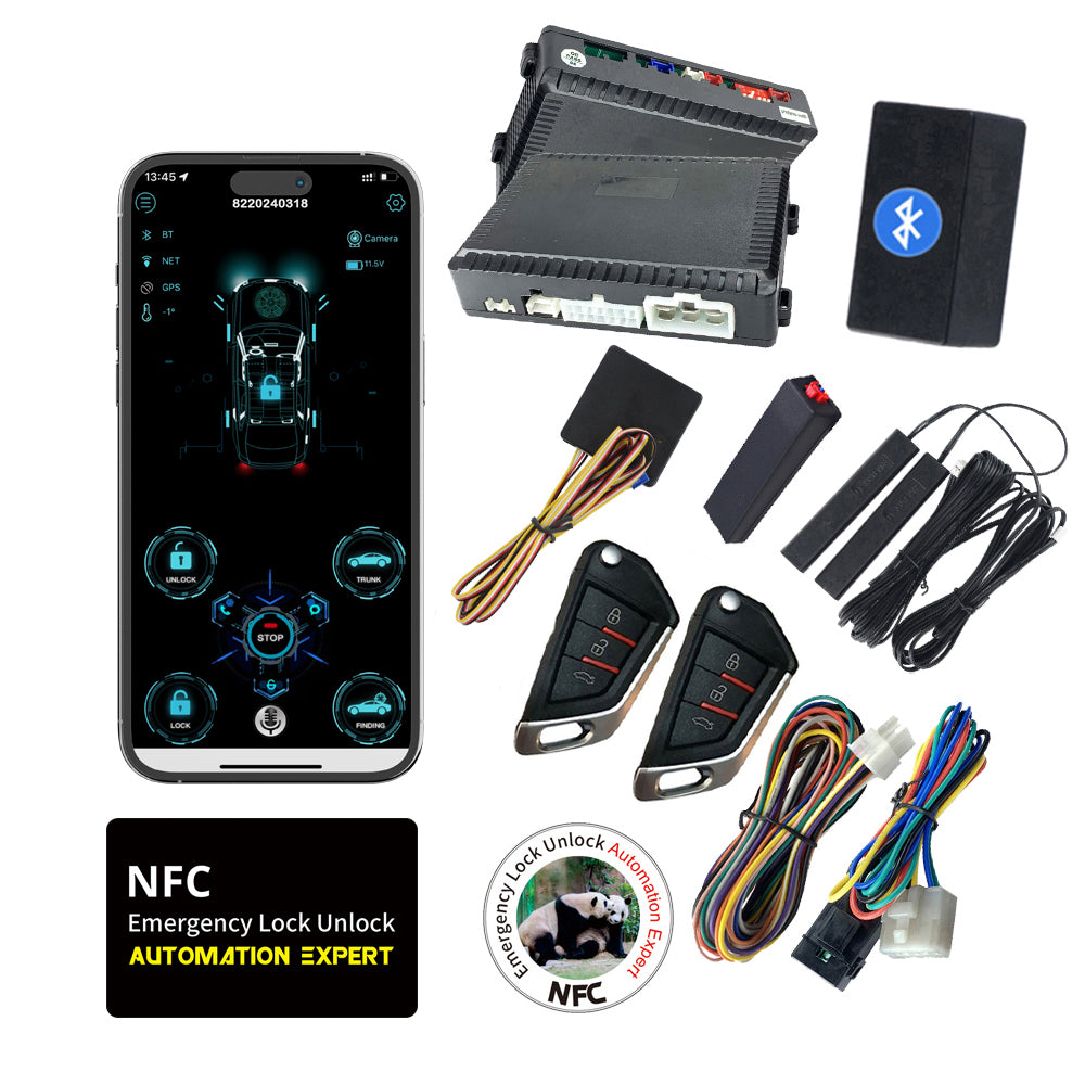 Cardot PKE Keyless Entry Car Alarms Start Stop Remote Start System Working With Factory Push Start Button Cars