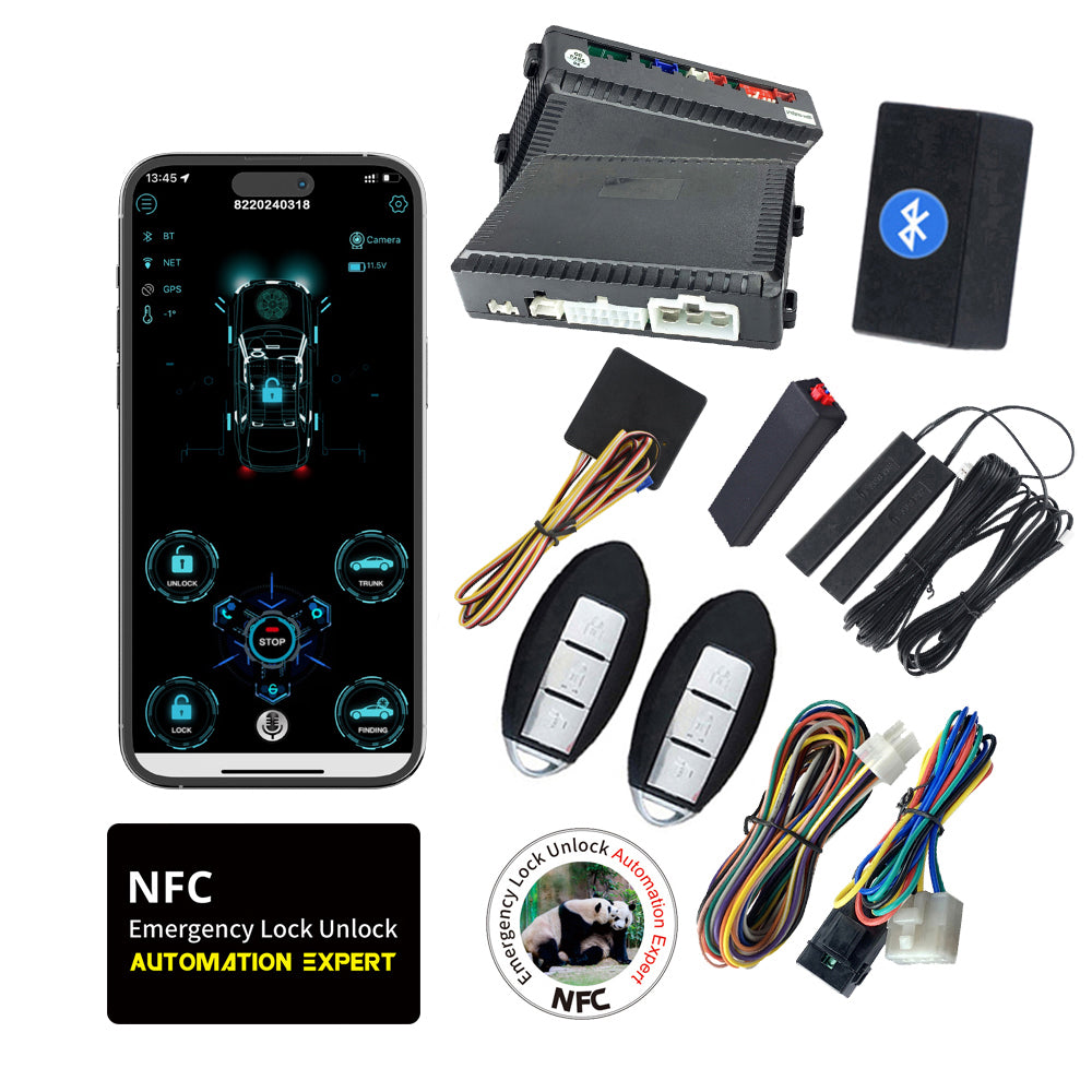 Cardot PKE Keyless Entry Car Alarms Start Stop Remote Start System Working With Factory Push Start Button Cars