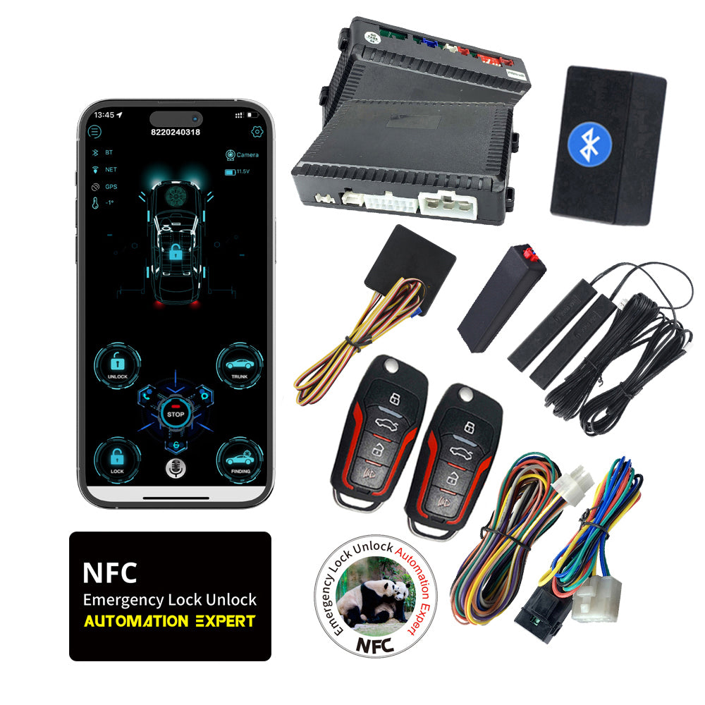 Cardot PKE Keyless Entry Car Alarms Start Stop Remote Start System Working With Factory Push Start Button Cars