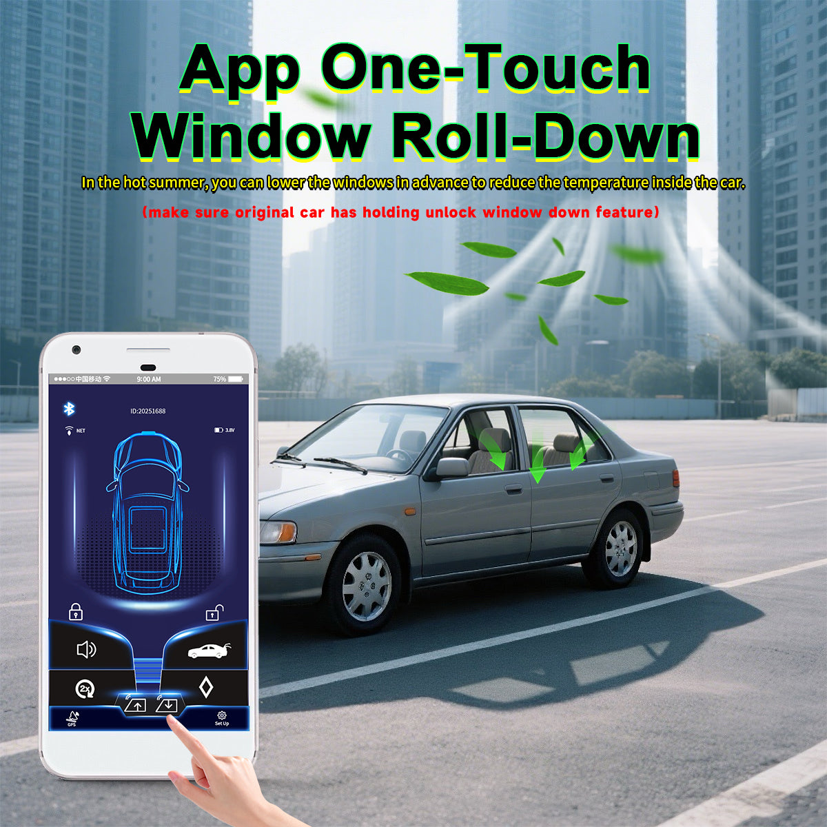 CARDOT BLE App Lock Unlock NFC Emergency Lock Unlock Digital key Working With Push Start Button Cars