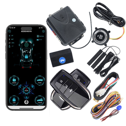 CARDOT Push Button Start Stop Remote Starter Passive Keyless Entry PKE Car Alarm