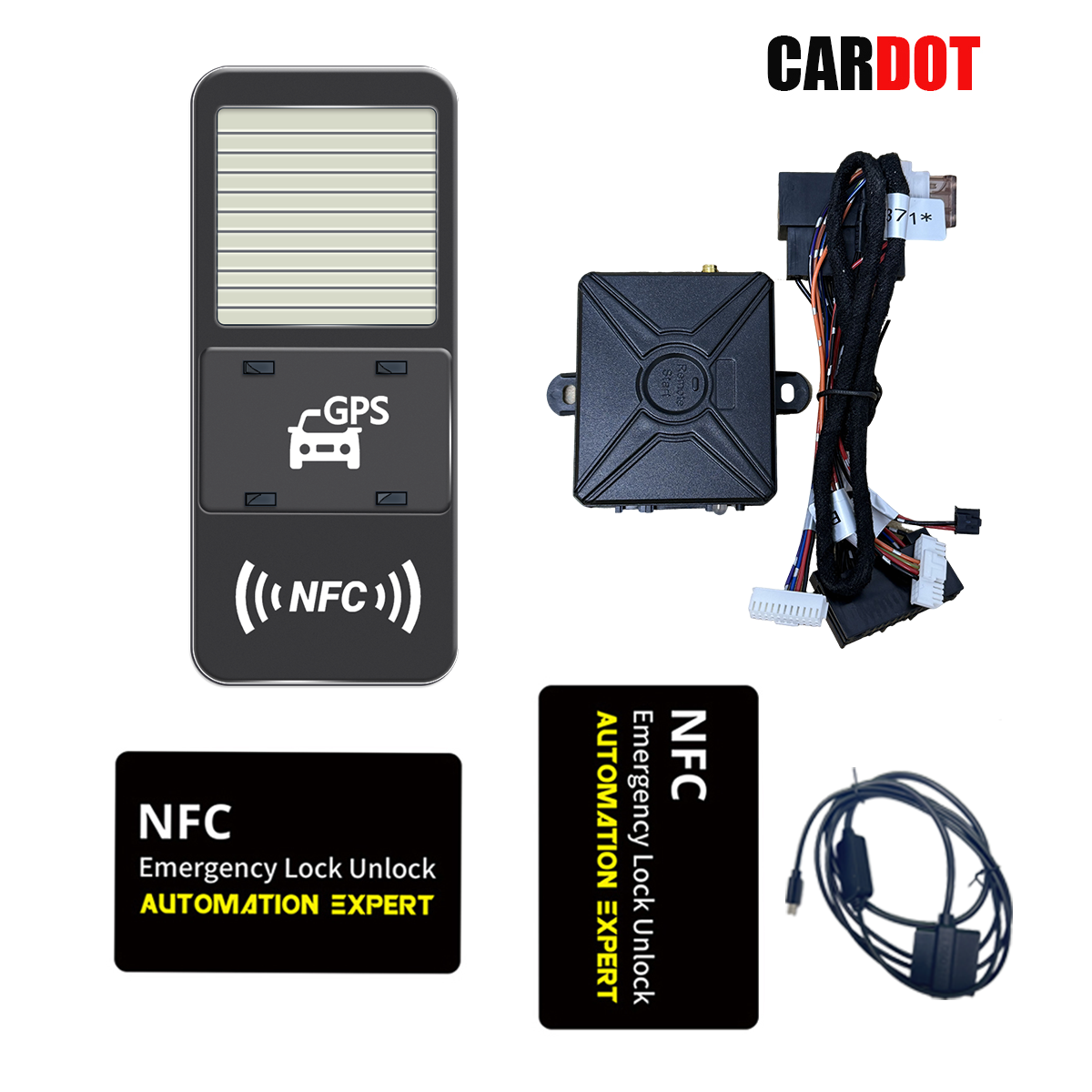 CARDOT 4G Remote Start Stop Engine GPS real time tracking App Lock Unlock Working With Car Alarm Model FT-102