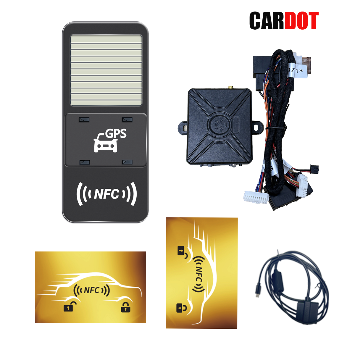 CARDOT 4G Remote Start Stop Engine GPS real time tracking App Lock Unlock Working With Car Alarm Model FT-102