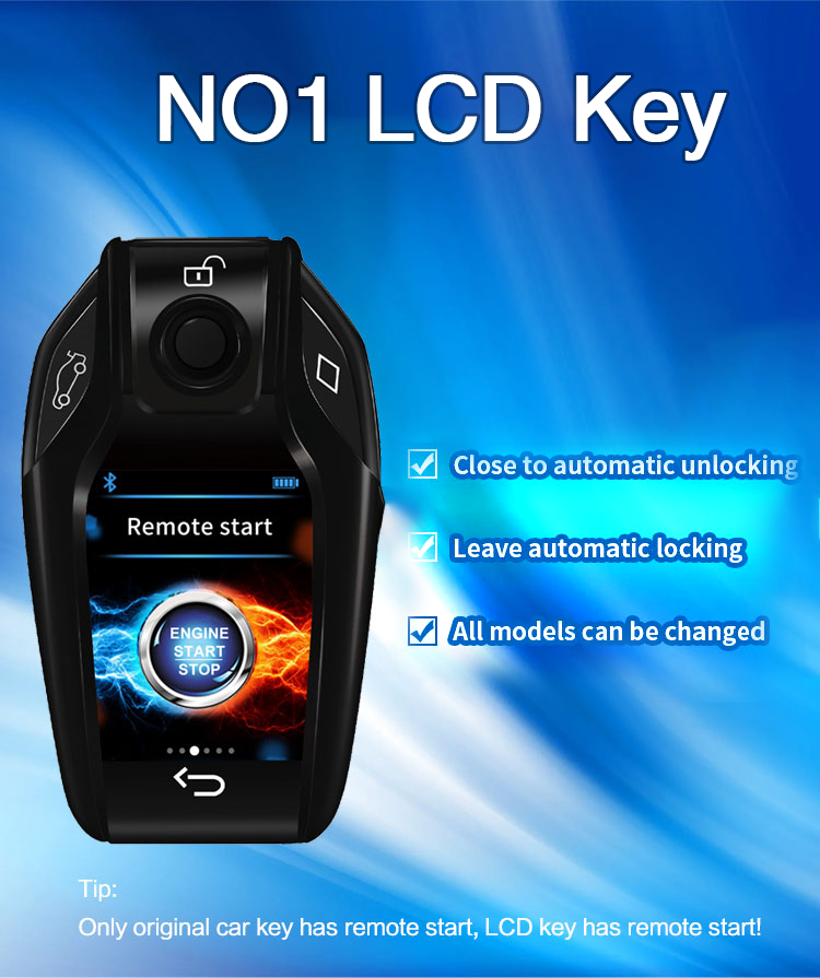 Cardot Modified Universal Smart LCD Key Original Manufacturer Screen Keyless-go Smart Vehicle Car Key