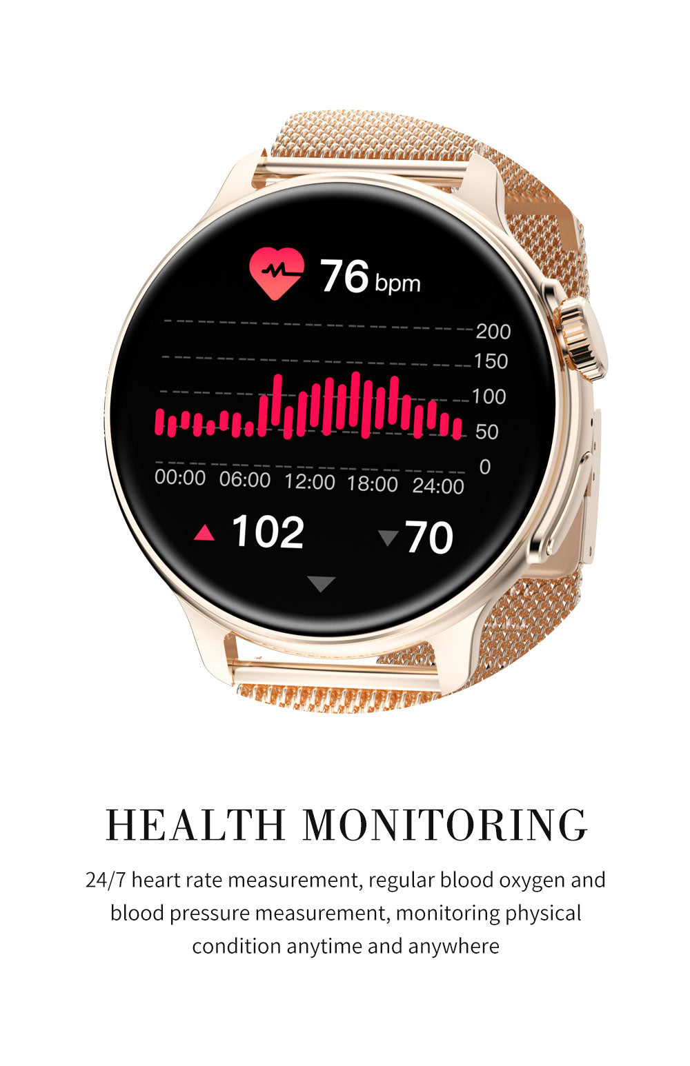 Elegant smart watch healthy management daily life management sports mode management