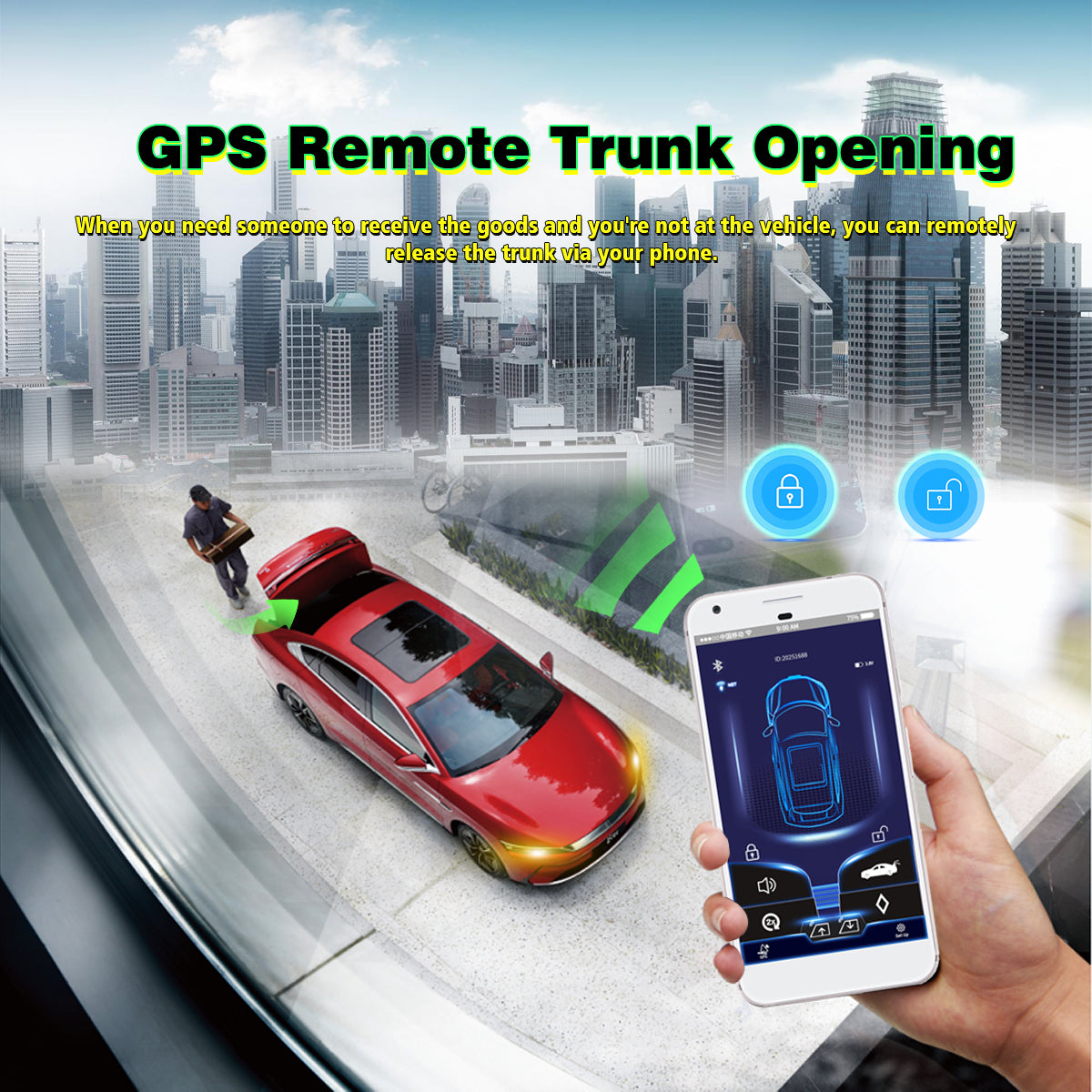 CARDOT 4G GPS real time tracking App Lock Unlock NFC Emergency Lock Unlock Digital key Working With Push Start Button Cars