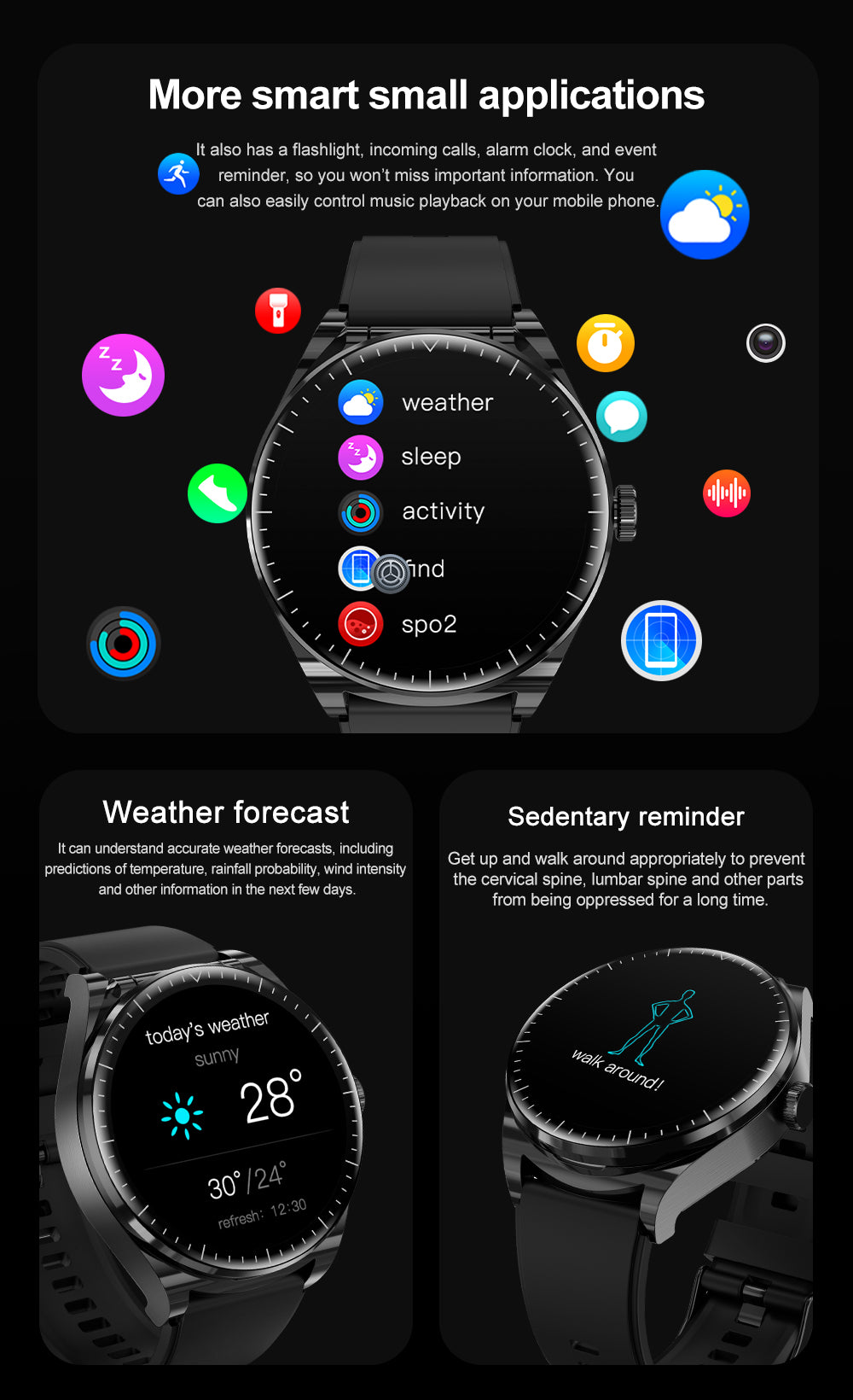 Business model smart watch BT headset 2024 new style