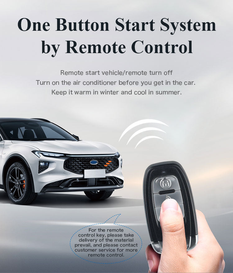 CARDOT LCD KeySmart BT Phone APP Control PKE Keyless Entry Engine Start Alarm System Push Button Remote Starter Stop Anti-theft System