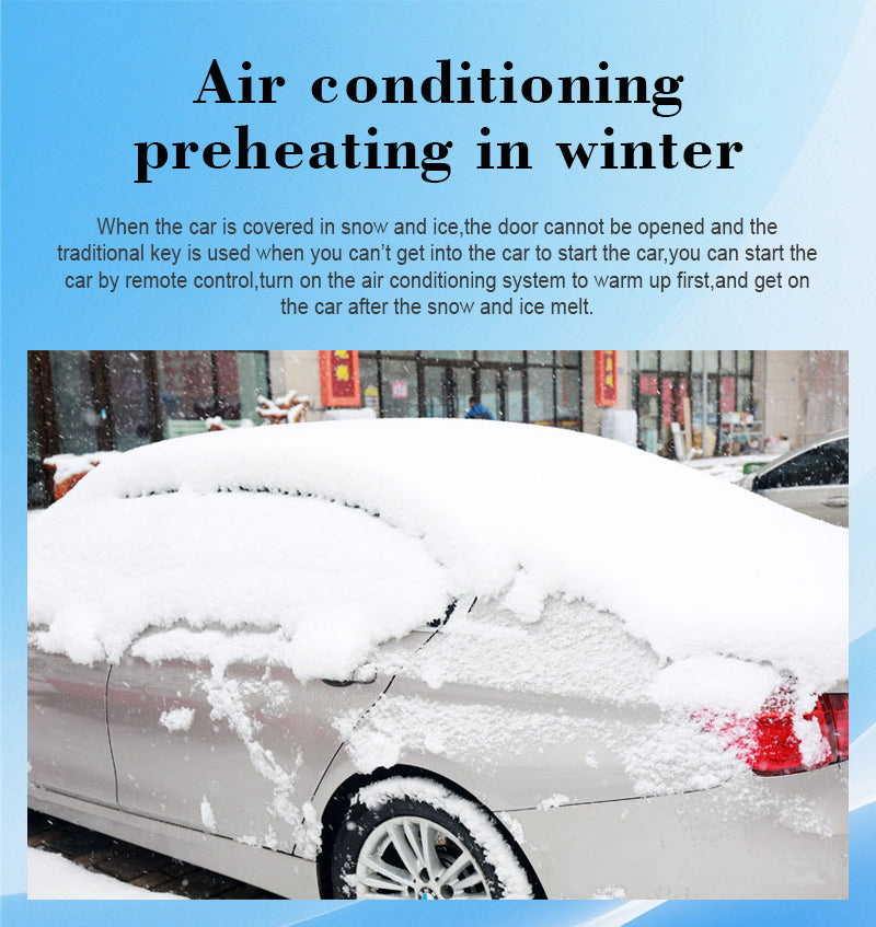 CARDOT LCD KeySmart BT Phone APP Control PKE Keyless Entry Engine Start Alarm System Push Button Remote Starter Stop Anti-theft System