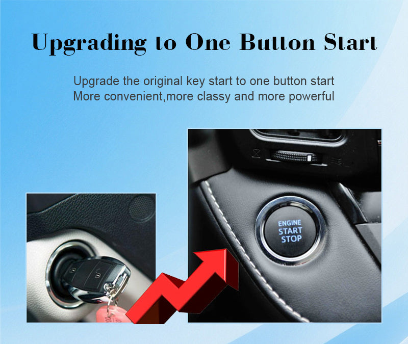 CARDOT LCD KeySmart BT Phone APP Control PKE Keyless Entry Engine Start Alarm System Push Button Remote Starter Stop Anti-theft System