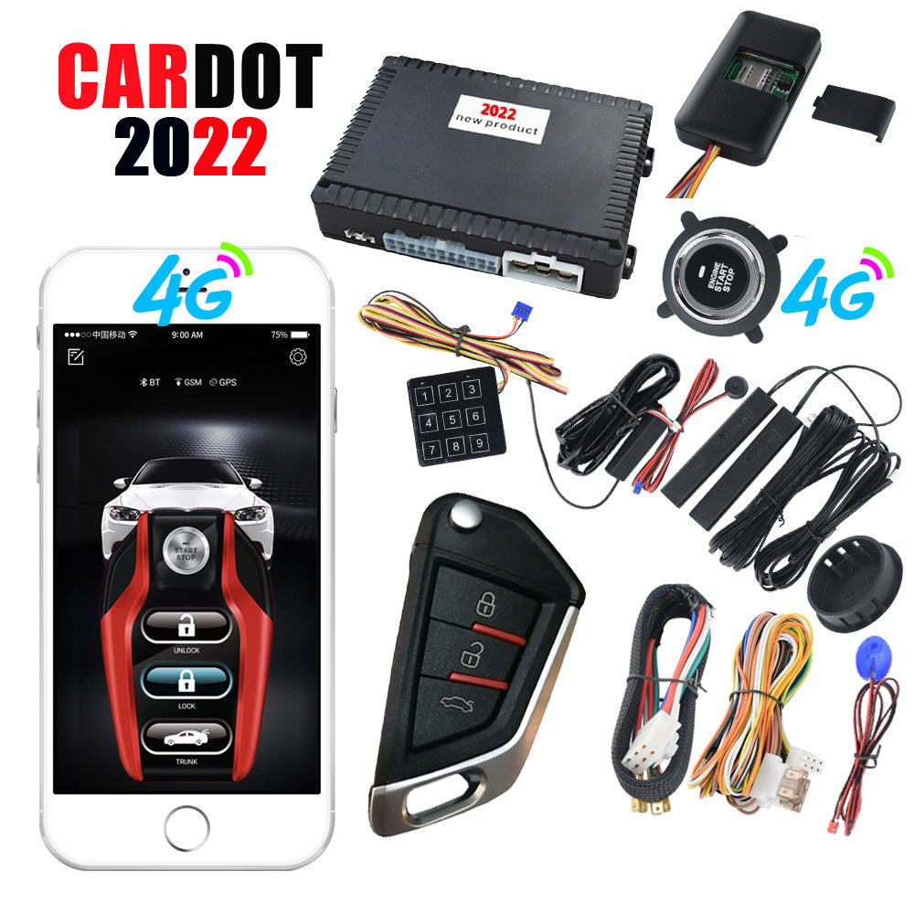 cardot BT car liquid lcd key multiple functionalcar alarm system Only Working With Key Ignition Cars